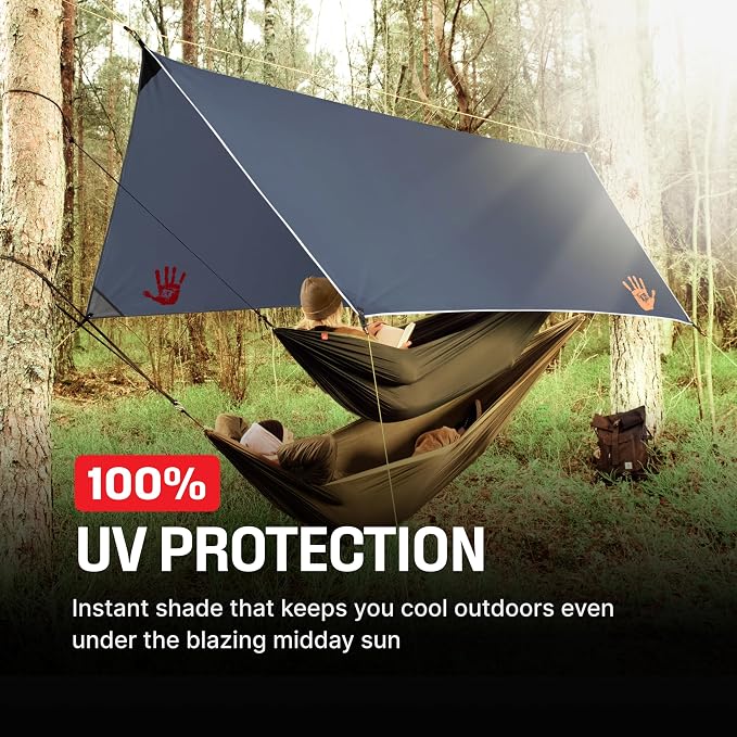 Rain Fly12x10 Lightweight Survival Camping Tarp; 100% Waterproof; Makes a Great - Image 4