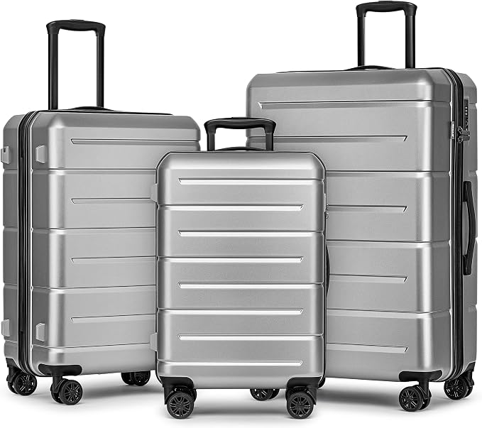 KYME Luggage Sets 3 Piece Hardshell 22in/26in/30in Suitcases by KYME