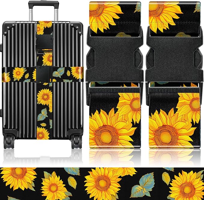 Slohif Luggage Straps for Suitcases Travel Belt Accessories Luggage Connector by Slohif