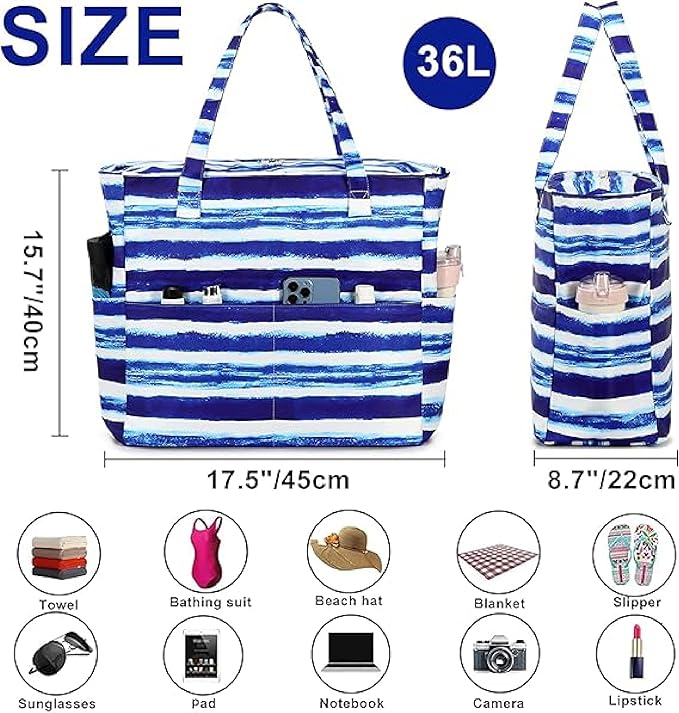 Waterproof Beach Tote Pool Bags - Image 4