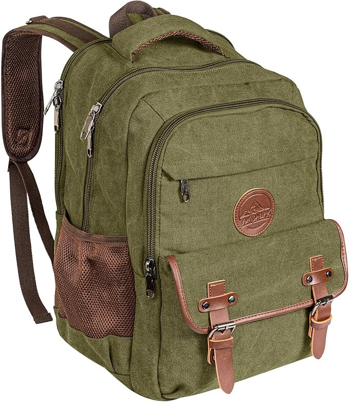 Ama Dablam Premium Original Canvas Backpack/ 17”Laptop/XL-30L/ Many Pockets | by AmaDablam