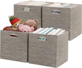 Posprica 3X Thicker Fabric Storage Cubes 13 inch Collapsible Storage Bins by Posprica