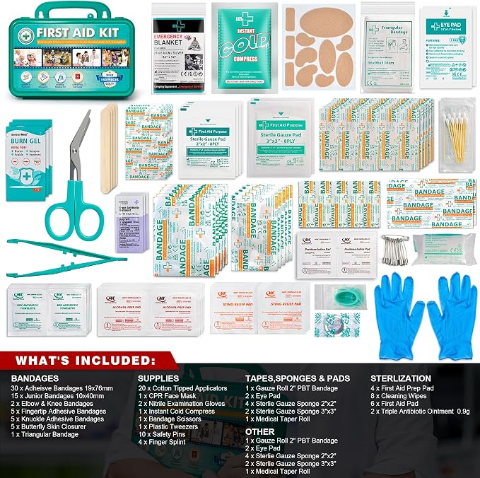 General Medi 150 Pieces Hardcase First Aid Kit - Image 3