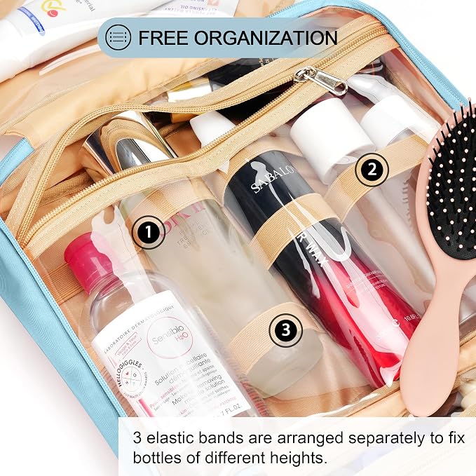 Travel Hanging Toiletry Bag for Women, Cruise Ship Essentials, - Image 5