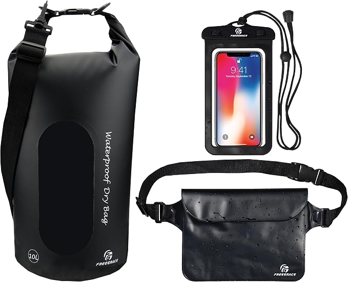 Freegrace Waterproof Dry Bags Set Of 3 Dry Bag by Freegrace