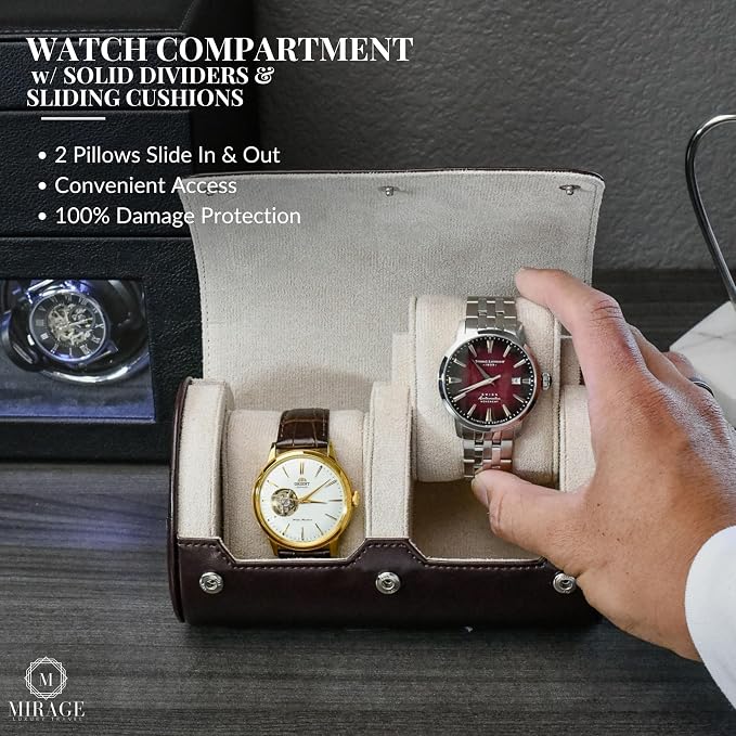 2 Watch Travel Case for Men - Image 4
