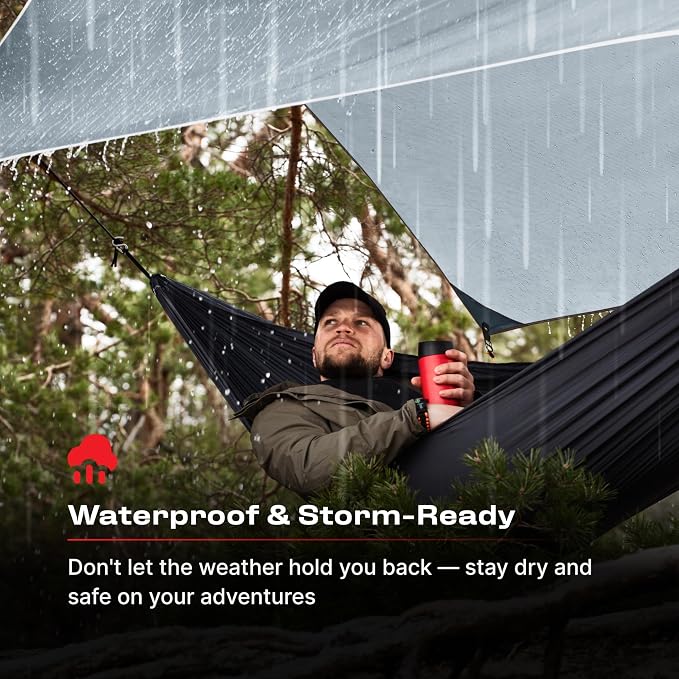 Rain Fly12x10 Lightweight Survival Camping Tarp; 100% Waterproof; Makes a Great - Image 3