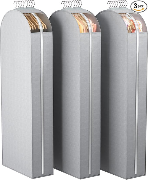 10" Gusseted Garment Bags for Hanging Clothes by Liuoud