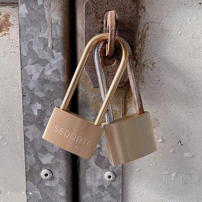 Weather Proof Lock, Solid Brass Padlock - Image 3