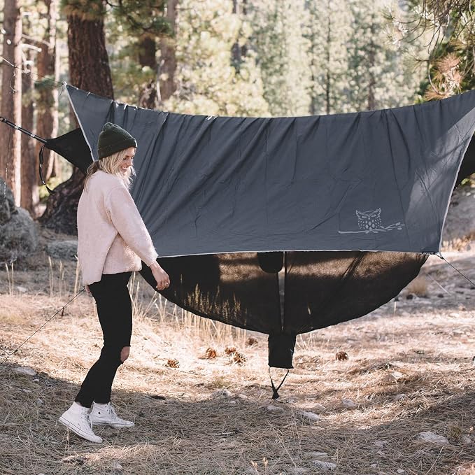 Wise Owl Outfitters Hammock Rain Fly – Waterproof Camping Tarp Cover - Image 4