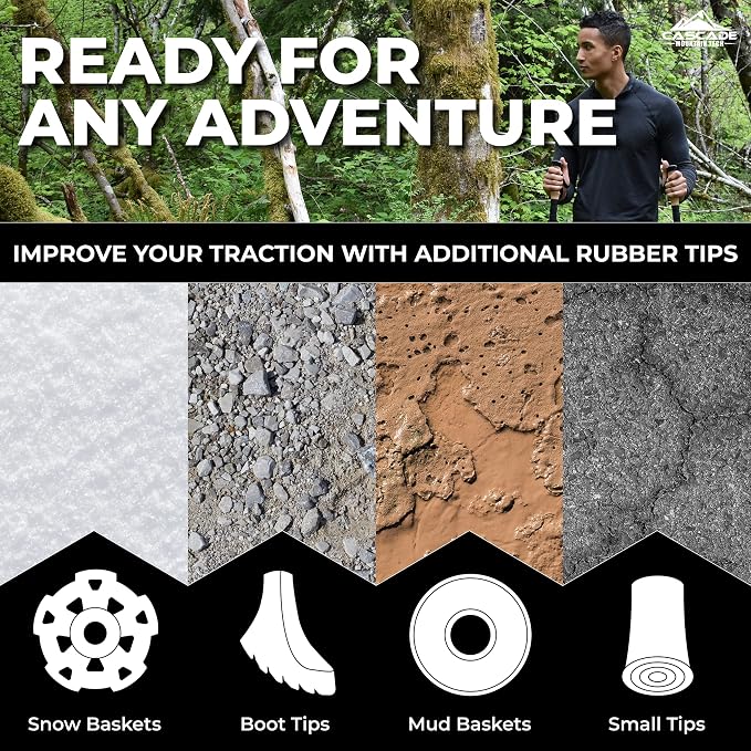 Cascade Mountain Tech Trekking Poles - Image 4
