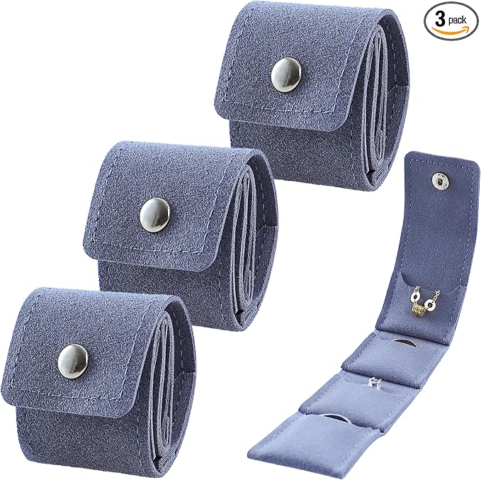 3 PCS Mini Travel Jewelry Organizer Bag by Designforwomenfashion