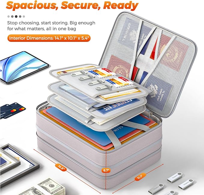 Nacial 5200℉ Fireproof Document Box - Image 6