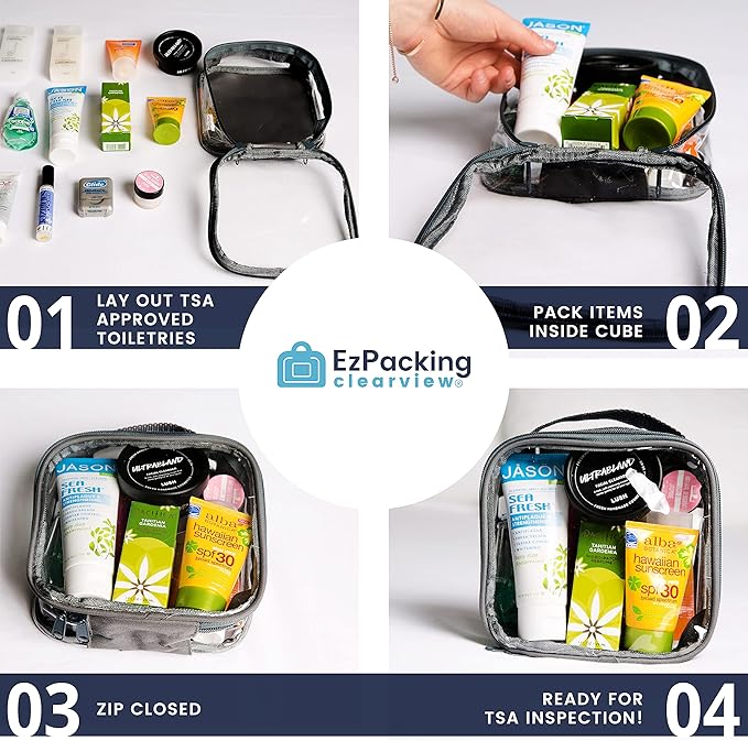 Clear TSA Approved 3-1-1 Travel Toiletry Bag - Image 6