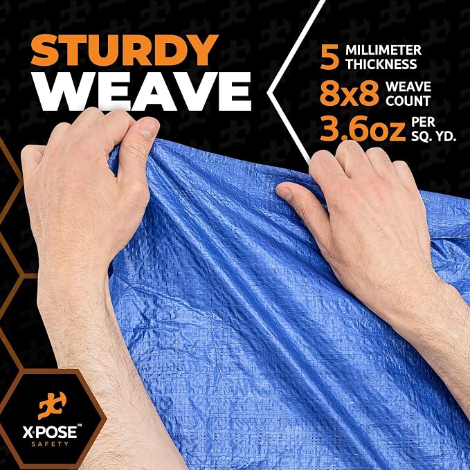 Better Blue Poly Tarp 50' x 100' - Image 5