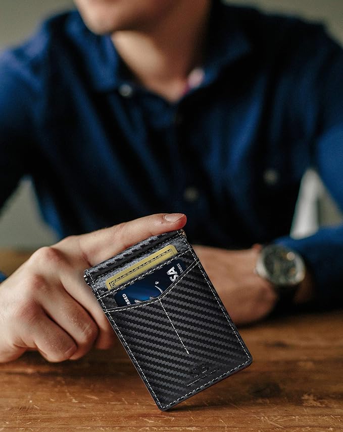 SERMAN BRANDS RFID Blocking Wallet Slim Bifold - Image 2