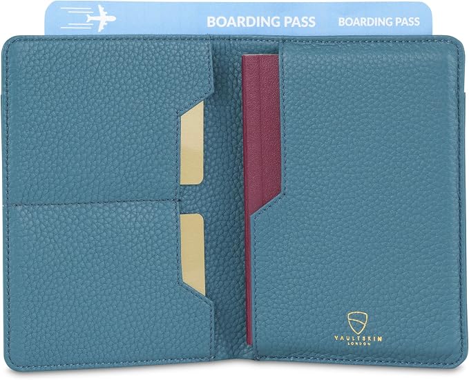Vaultskin Leather Passport Holder, Slim RFID Blocking Travel Wallet - Image 2
