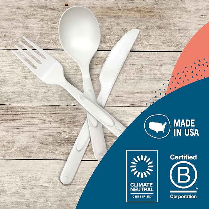 Preserve Compostable Fork, Made in USA, Medium Weight Cutlery - Image 4