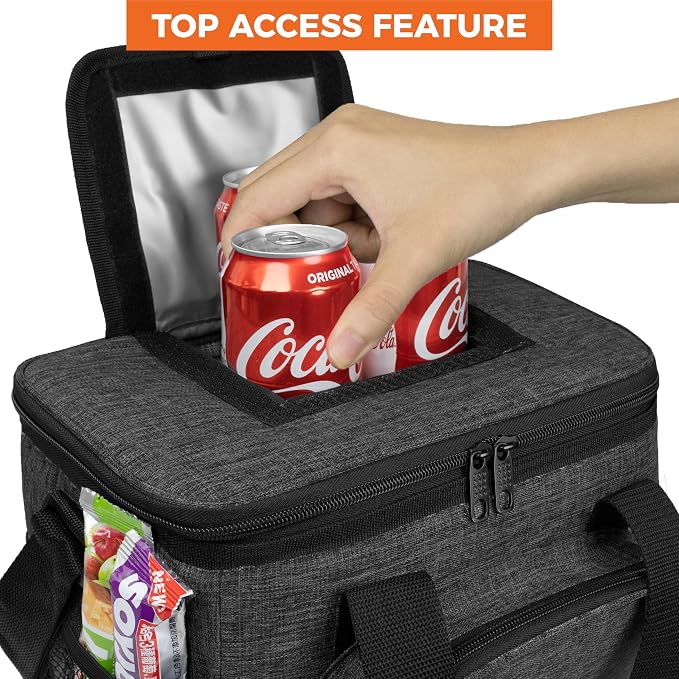 OPUX Soft Cooler Bag, Insulated Collapsible Lunch Cooler Tote - Image 4