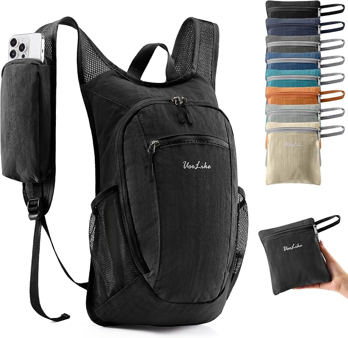 10L Small Hiking Backpack Travel Daypack Lightweight Packable Back Pack by Uselike