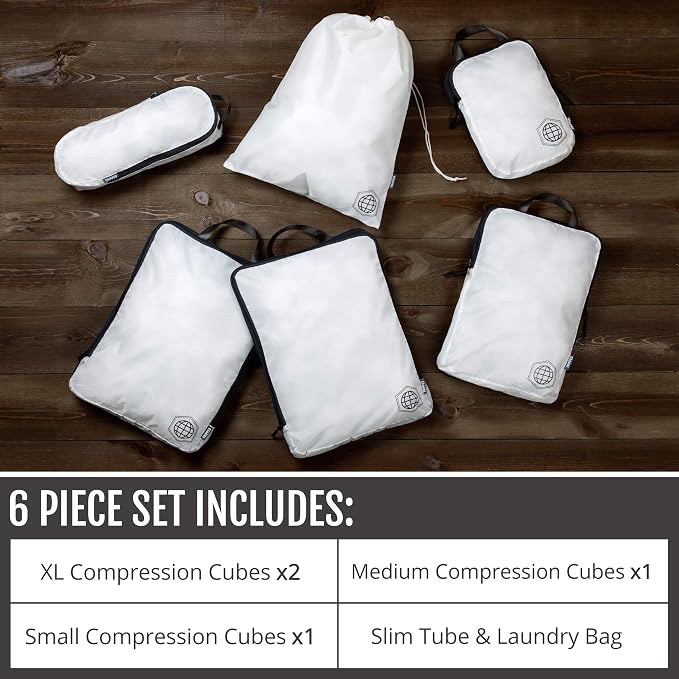 Large Compression Packing Cubes 6 Piece Set - Image 2