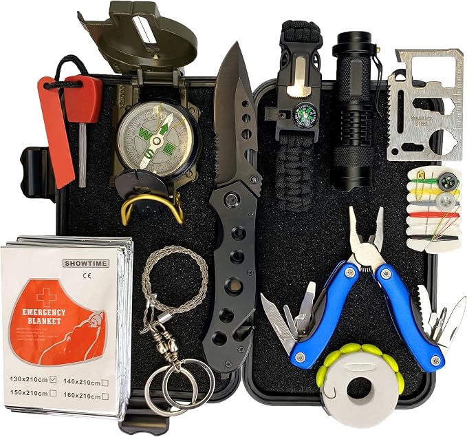 Survival Kit - All-in-One Survival Gear and Supplies by ALERTOA