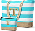 Becokan Beach Bag Initial Beach Tote by BecokanBeachBagSpecialist