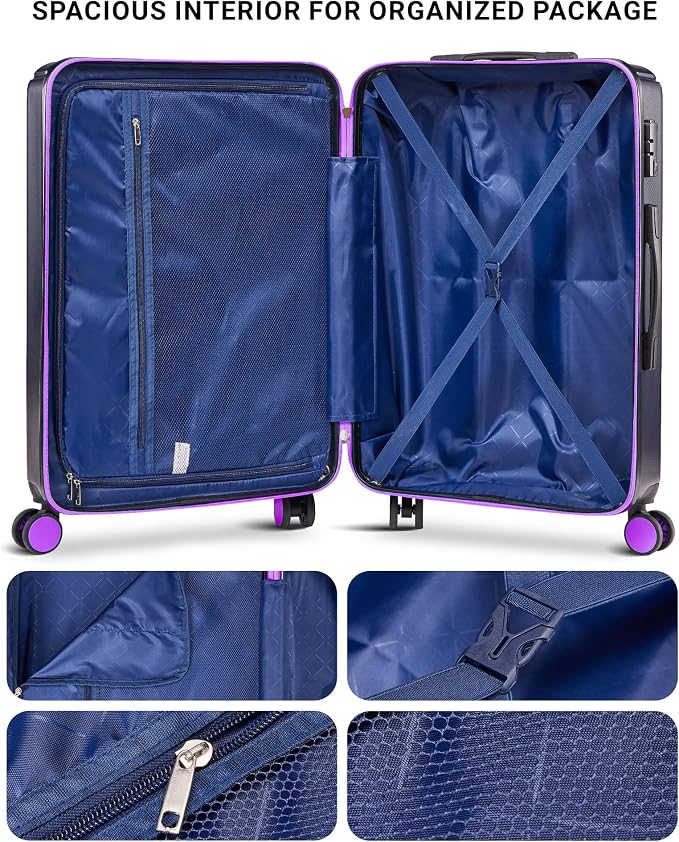 28 inch Luggage Hardside and Lightweight Suitcase - Image 5