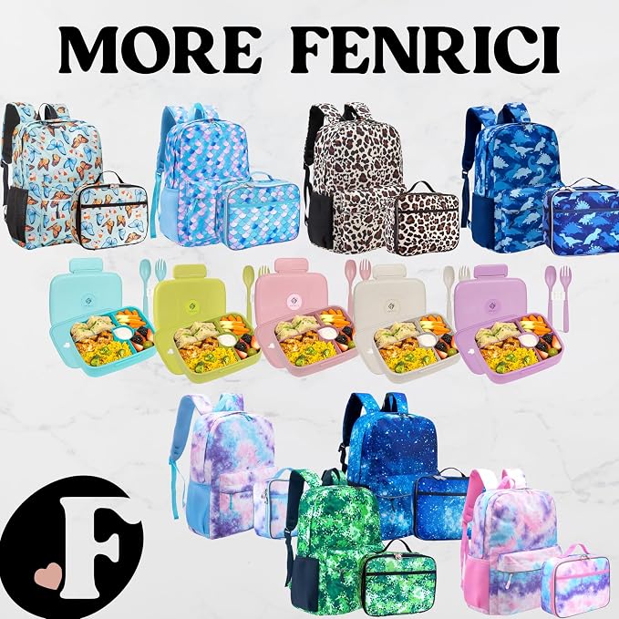 Fenrici Tie Dye Lunch Box for Girls, Insulated Lunch Bag, Soft Sided - Image 7