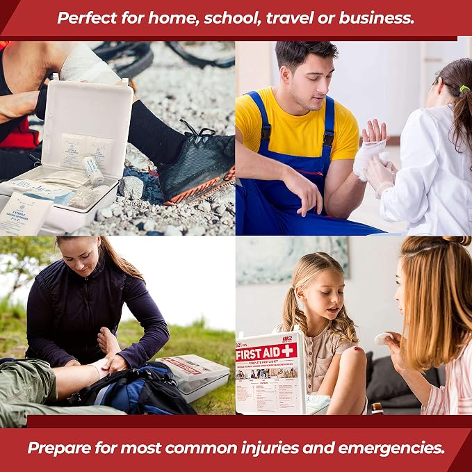M2 BASICS Premium 321 Piece First Aid Kit - Image 6