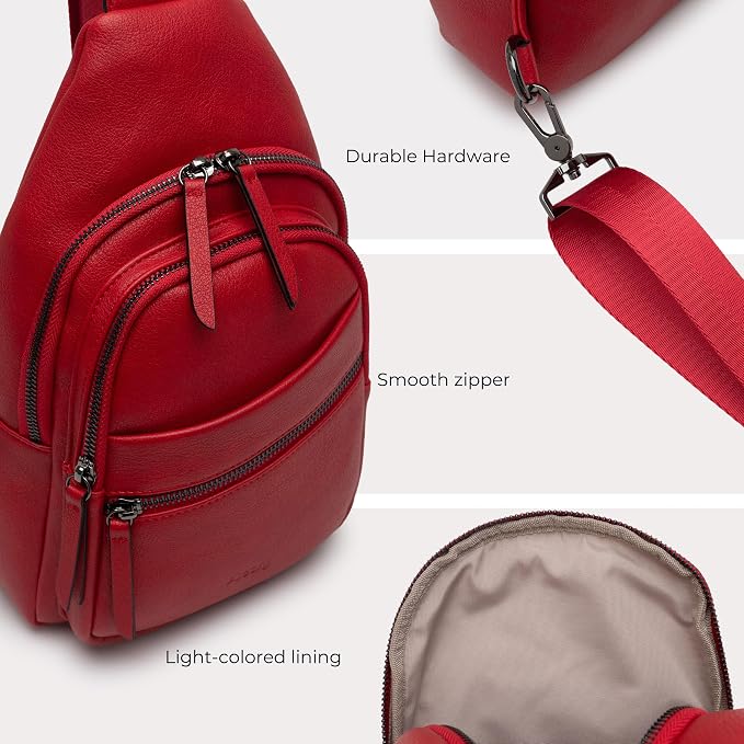 Alldaily Large Sling Bag for Women Crossbody Purse Leather Fashionable Trendy - Image 5