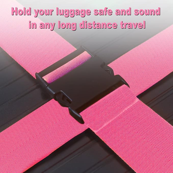 Luggage Straps for Suitcases TSA Approved Travel Belt 8 Pack by Chelmon - Image 4