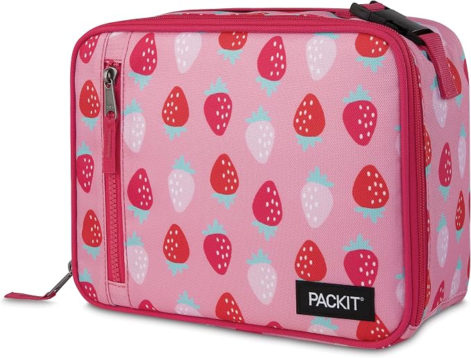 PackIt Freezable Classic Lunch Box, Sweet Strawberry, Built - Image 7