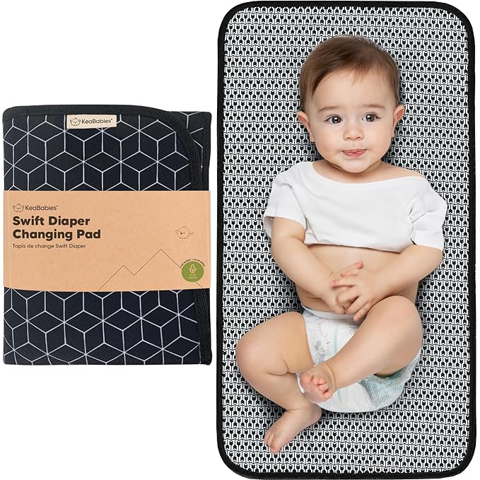 KeaBabies Portable Diaper Changing Pad, Easy Wipe Clean by KeaBabies