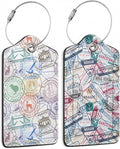 Travel Stamp, Travel Retro Labels Luggage Tags by DEMACYA