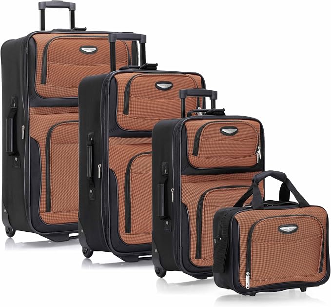 Travel Select Amsterdam 4-Piece Softside Expandable Rolling Luggage Set by Travel+Select