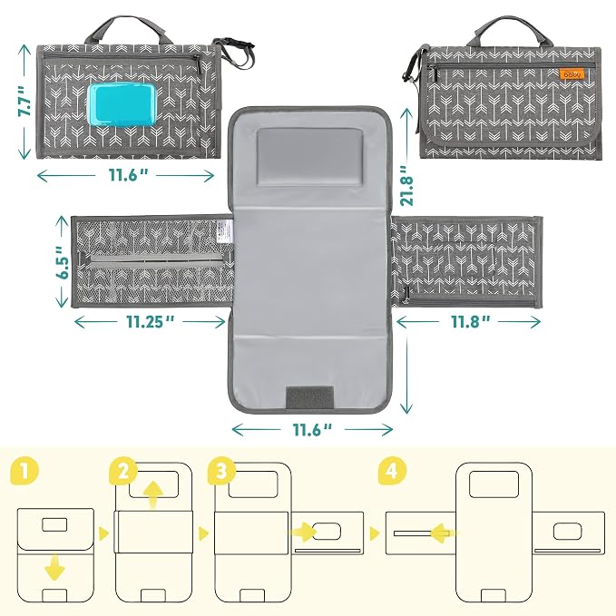 Kopi Baby Portable Diaper Changing Pad - Image 5