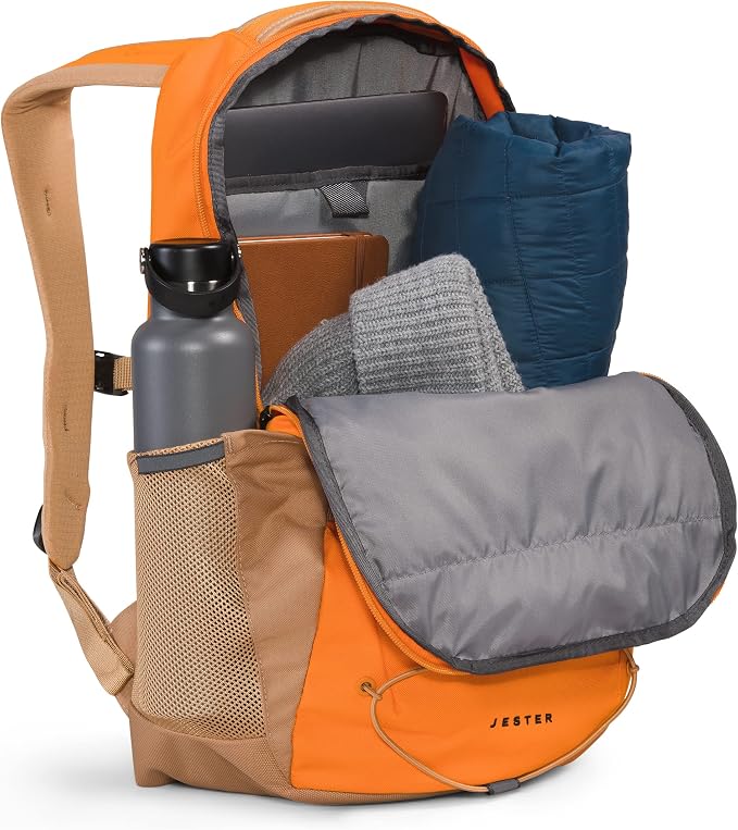The North Face Jester Everyday Laptop Backpack, Mandarin/Almond Butter - Image 4