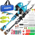 ODDSPRO Kids Fishing Pole Pink, Portable Telescopic Fishing Rod and Reel Combo by ODDSPRO