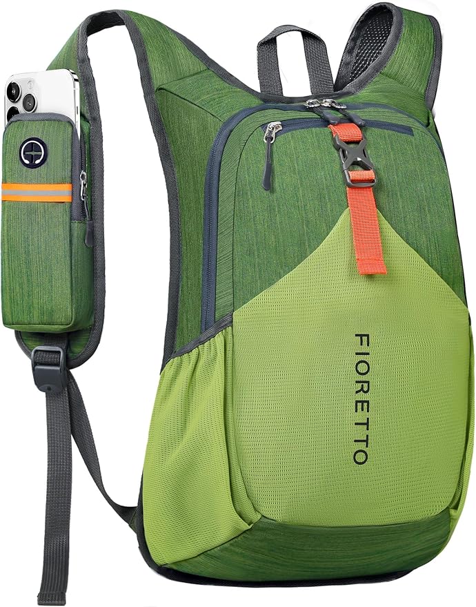 FIORETTO 15L Hiking Backpack for Women Men Mini Packable Backpack Lightweight by FIORETTO