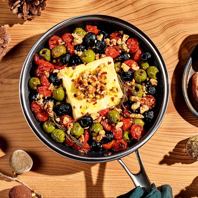 HexClad Hybrid Nonstick 8-Inch Frying Pan, Stay-Cool Handle, Dishwasher-Friendly - Image 2