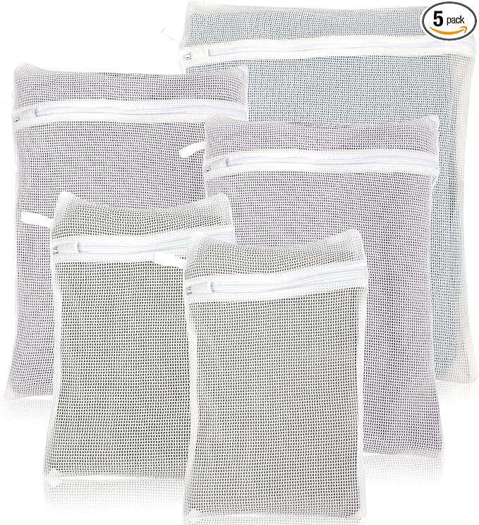 5-Piece Organic Cotton Laundry Bags by NAHADS