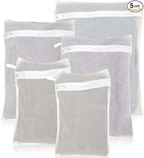 5-Piece Organic Cotton Laundry Bags by NAHADS