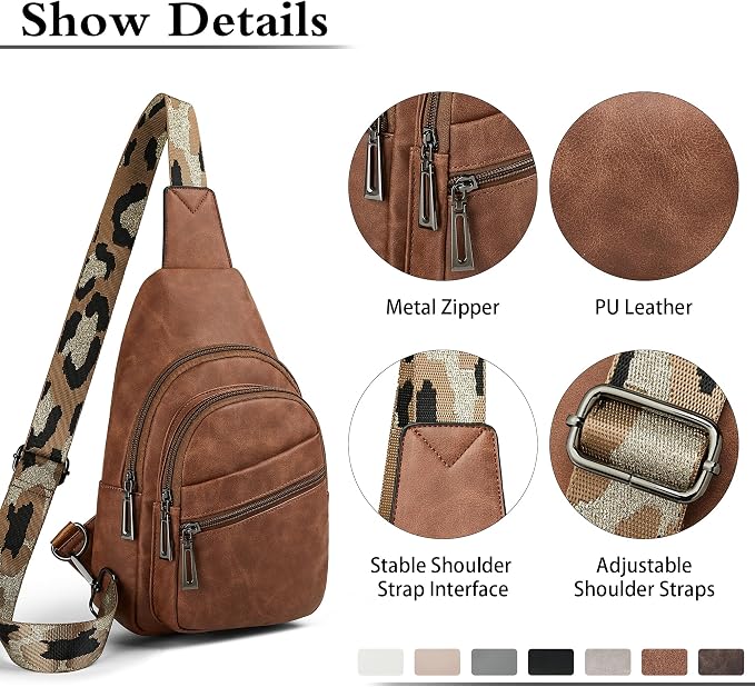 Sling Bag Crossbody Bags for Women Small Cross Body Bag Fanny Packs Chest Sling - Image 5