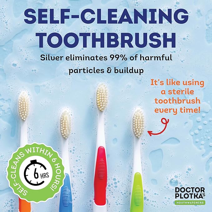 MOUTHWATCHERS Dr Plotkas Soft Bristle Flossing Toothbrush Manual Soft Toothbrush - Image 4