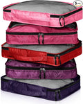 5 Pcs Packing Cubes for Suitcase Large Travel Cubes Carry on Luggage Organizer by Bulyoou