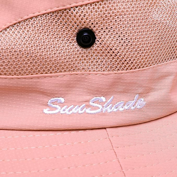 Womens Summer Sun Hat Beach Hat Wide Brim Outdoor UV Protection Hat Foldable - Image 7