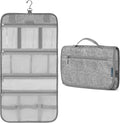 PAVILIA Hanging Toiletry Bag Women Men, Travel Kit Foldable Large Toiletries by PAVILIA