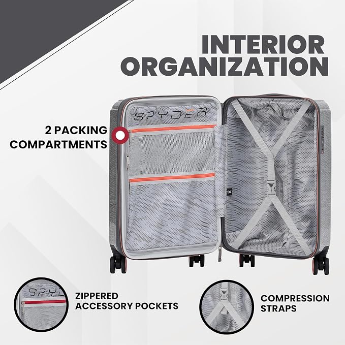 Spyder Traverse 29 Inch Large Expandable Hardside Upright Suitcase - Image 4