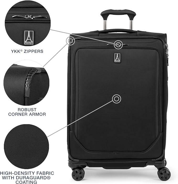 Travelpro Crew Classic Lightweight Softside Expandable Checked Luggage - Image 3